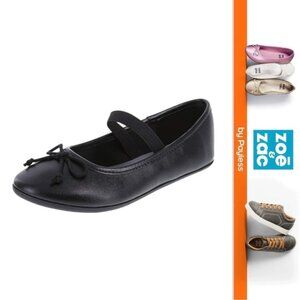 Zoe & Zac | Textured Ballerinas with Bow Accent Dress Shoes | Size 8